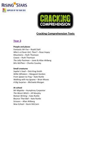 Download the contents list. - Rising Stars