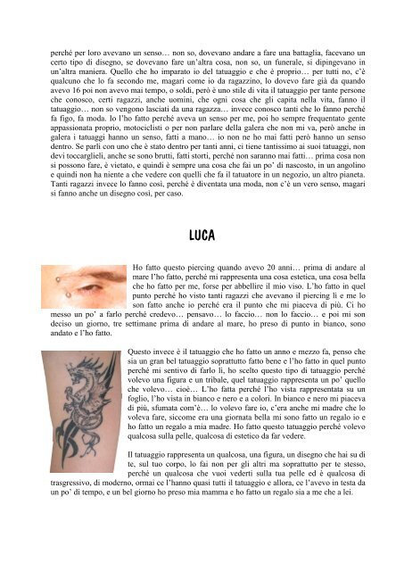 interviste su i tatuaggi - Smibroletto.It