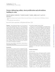 Factors influencing axillary shoot proliferation and ... - Tree Physiology