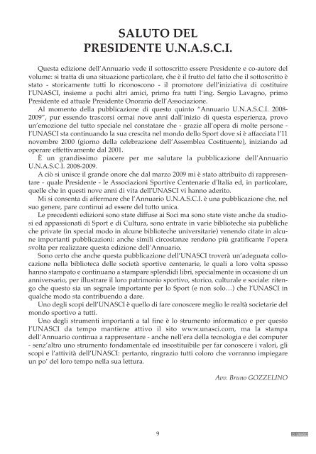 Annuario 2008-2009 (colore, 497 pagg.) - Unasci