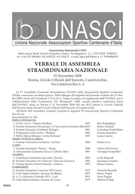 Annuario 2008-2009 (colore, 497 pagg.) - Unasci