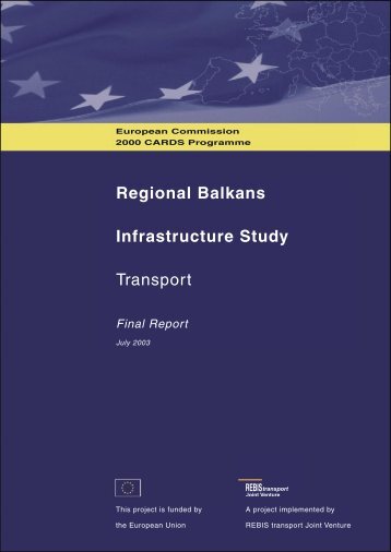 Regional Balkans Infrastructure Study Transport - WBC-INCO Net