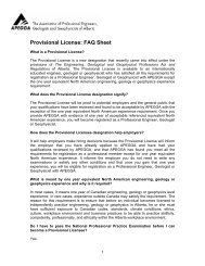 Provisional License: FAQ Sheet - Apegga