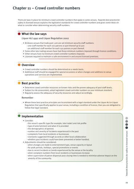 Towards Best Practice for Licensed Venues - Office of Liquor ...