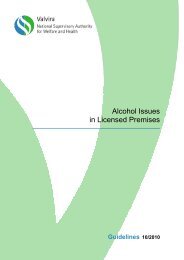 Guidelines for Alcohol Issues in Licensed Premises - Valvira.fi