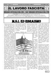 M.S.I. ED EBRAISMO - Movimento Fascismo e Libertà