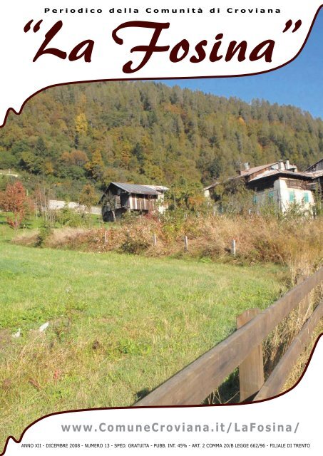 Edizione 13 - Comune di Croviana