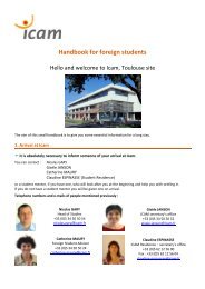 Handbook for foreign students - Icam