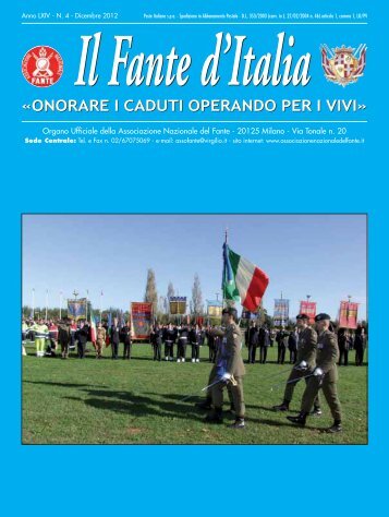 il fante n. 4 rid.pdf - Associazione Nazionale del Fante