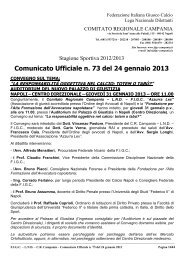 Comunicato Ufficiale n. 73 del 24 gennaio 2013 - Documento senza ...