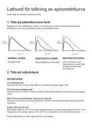 Lathund för tolkning av spirometrikurva - Viss