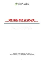 Utensili per cucinare - 3GPlastik