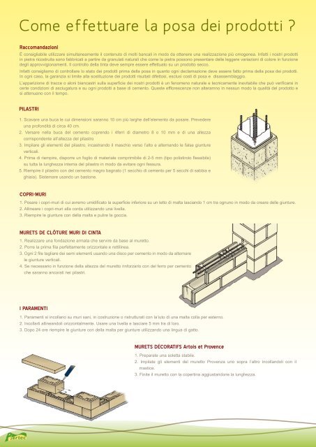 Scaricare il catalogo - Piertec, il decoro del vostro giardino