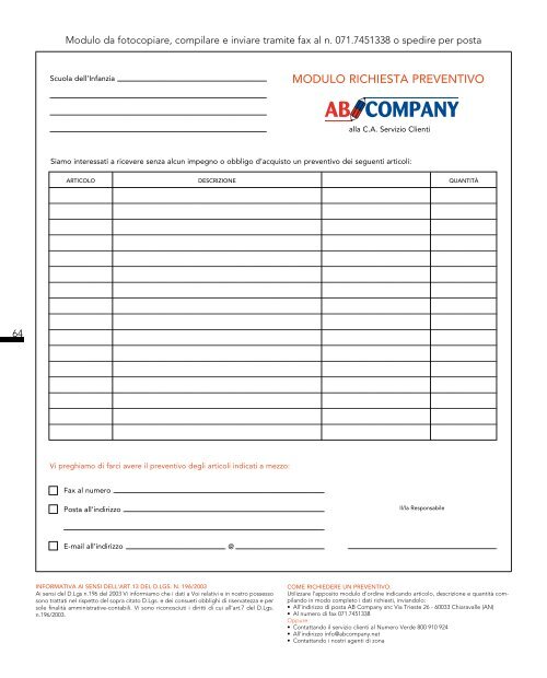 Catalogo arredo AB COMPANY - ABCompany.net