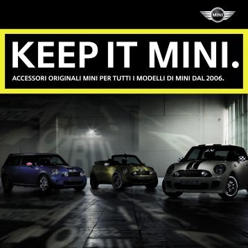 ACCESSORI ORIGINALI MINI PER TUTTI I MODELLI DI ... - MINI.it