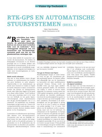 Rtk-GpS En autoMatiScHE StuuRSyStEMEn ... - deloonwerker.nl