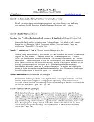 Resume - Jon M. Huntsman School of Business - Utah State University