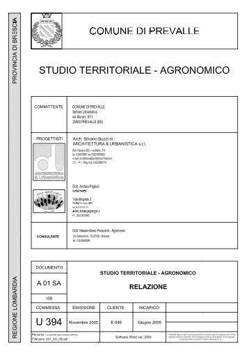 cartiglio_relazione CARTIGLIO (1) - Comune di Prevalle