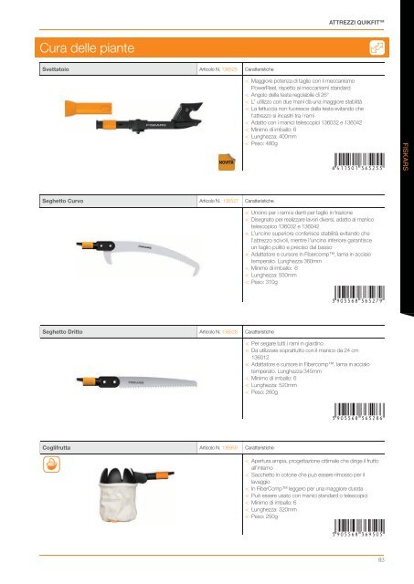 Catalogo GIARDINAGGIO 2013 - Fiskars