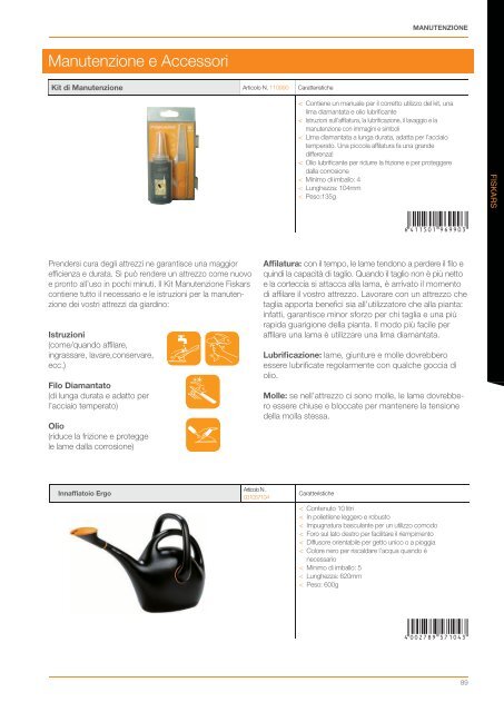 Catalogo GIARDINAGGIO 2013 - Fiskars