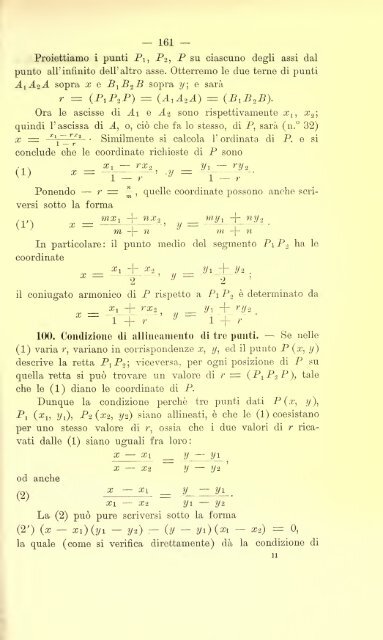 Lezioni di geometria analitica e proiettiva - Autistici