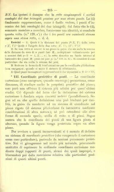 Lezioni di geometria analitica e proiettiva - Autistici