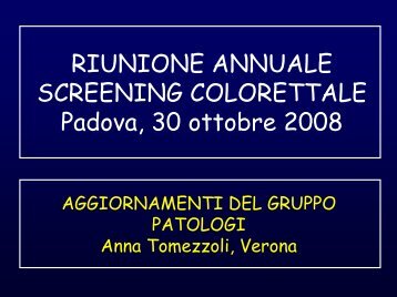 Tomezzoli - registro tumori del veneto