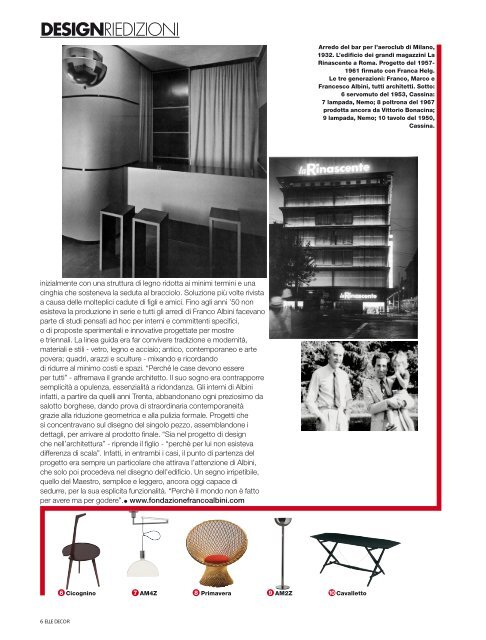 Elle Decor 2008 - Fondazione Franco Albini