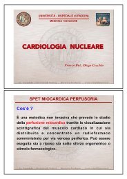 Cardiologia nucleare - Università degli Studi di Padova