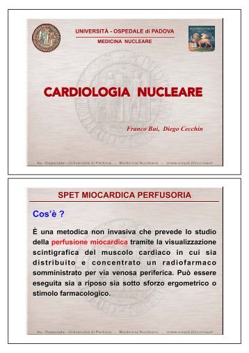 Cardiologia nucleare - Università degli Studi di Padova