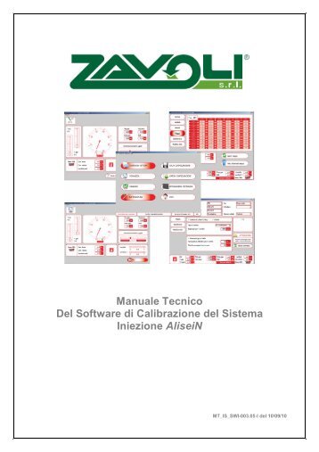 Manuale Tecnico Del Software di Calibrazione del Sistema ... - Zavoli
