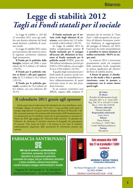 Dicembre 2011 - Comune di Casier