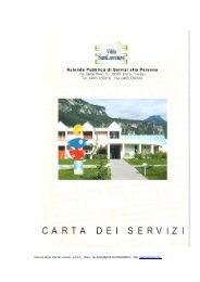 Carta dei servizi Villa San Lorenzo - A.P.S.P. ... - Comune di Storo
