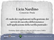 Licia Nardino - Gestione dei rifiuti