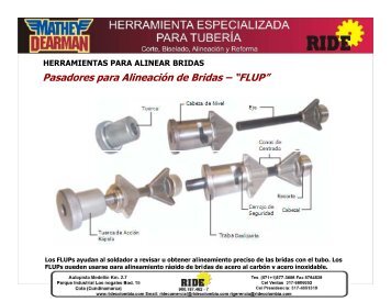 Pasadores para Alineación de Bridas – “FLUP”