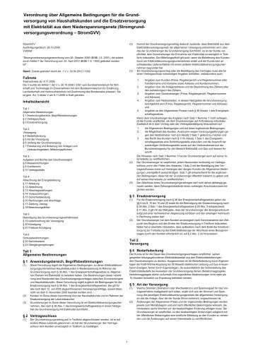 Stromgrundversorgungsverordnung (PDF) - BS Energy