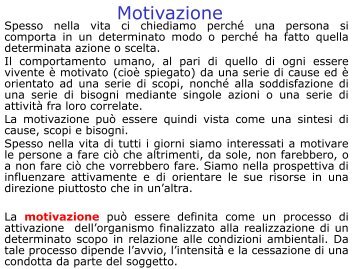 motivazione