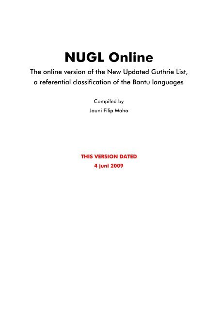NUGL Online - Glocalnet