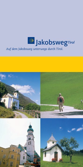 Folder mit Kurzinfos - Jakobsweg Tirol