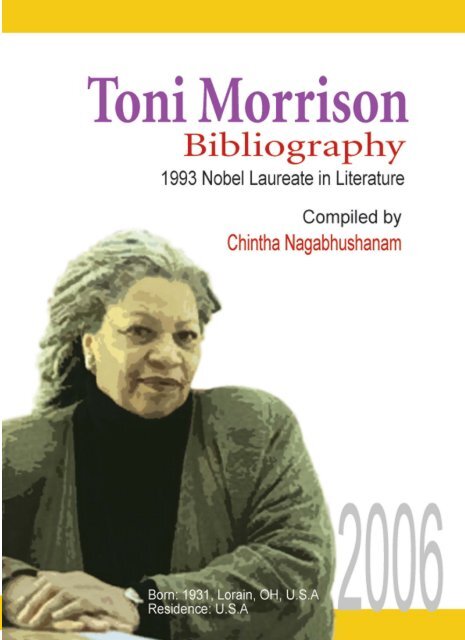 Toni Morrison - Library Gyaan