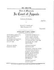 appellant's reply brief - Minnesota.gov