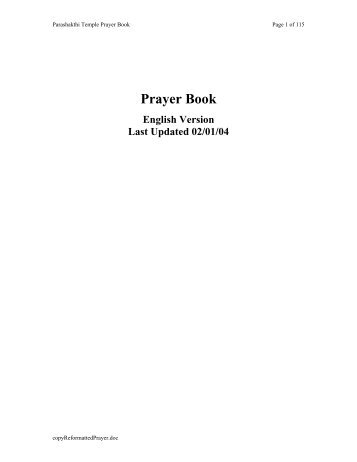 Prayer Book - Parashakthi (Eternal Mother)