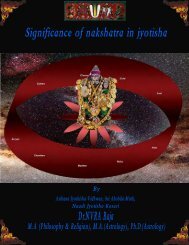 Significance of nakshatras - Srihayagrivan