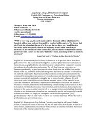 Are You suprised ? - Augsburg College