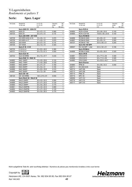 catalogue à télécharger PDF 4.00 MB - Heizmann AG