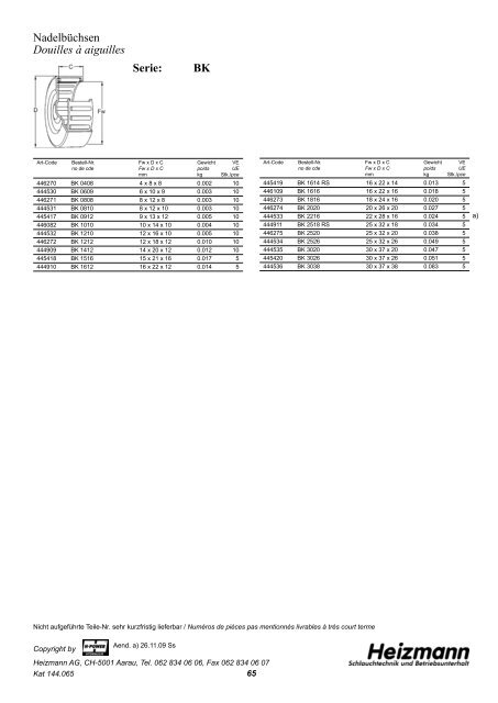 catalogue à télécharger PDF 4.00 MB - Heizmann AG