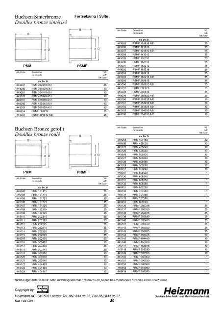 catalogue à télécharger PDF 4.00 MB - Heizmann AG