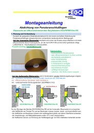 Montageanleitung: Fensteranschlussfuge - EGO