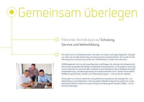 Imagebroschüre - Heinrich Georg GmbH Maschinenfabrik