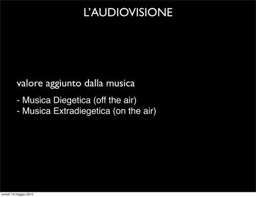 L'audiovisione - Università degli Studi di Salerno